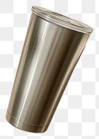 PNG Stainless tumbler mockup refreshment aluminium aluminum.