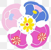 PNG  Flower pattern shape aster. AI generated Image by rawpixel.