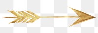 PNG  Arrow gold art creativity. AI generated Image by rawpixel.