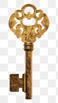 PNG  Key gold protection doorknob