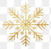 PNG  Snow flake snowflake white gold. AI generated Image by rawpixel.