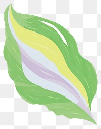 PNG  Green leaf pattern plant abstract. AI generated Image by rawpixel.