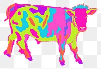 PNG Cow livestock cattle mammal. AI generated Image by rawpixel.