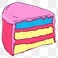 PNG Cake dessert icing food. AI generated Image by rawpixel.