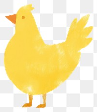 PNG Chicken animal canary bird. AI generated Image by rawpixel.