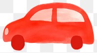 PNG Red car vehicle white background transportation. AI generated Image by rawpixel.