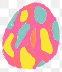 PNG Egg vibrant color magnification confectionery. AI generated Image by rawpixel.