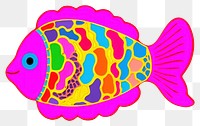 PNG Fish animal white background vibrant color. AI generated Image by rawpixel.