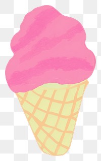 PNG Ice cream dessert food cone. AI generated Image by rawpixel.