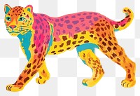 PNG Leopard cheetah mammal animal. AI generated Image by rawpixel.