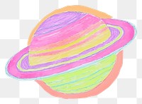 PNG Saturn white background vibrant color creativity. AI generated Image by rawpixel.