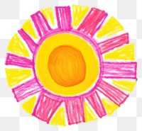 PNG Sun art white background vibrant color. AI generated Image by rawpixel.