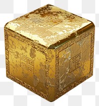 PNG The ancient Cube gold box letterbox.
