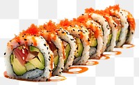 PNG  California rolls sushi food rice.