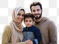 PNG  Happy Arabic family cheerful adult scarf. 