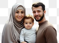 PNG  Happy Arabian family portrait adult photo