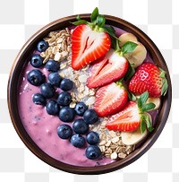 PNG  Acai smoothie bowl fruit food blueberry.