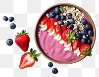 PNG  Acai smoothie bowl fruit food blueberry.