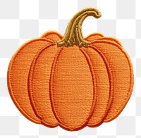 PNG  Pumpkin icon in embroidery style pumpkin vegetable plant.