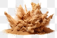 PNG  Sand exploding cosmetics abstract.