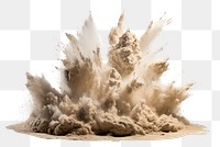 PNG  Water sand white background splattered.