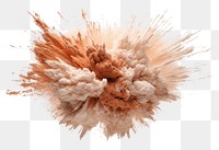 PNG  Explosion white background splattered exploding.