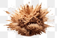 PNG  Explosion white background splattered creativity.