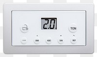 PNG  Digital Thermostat electronics white background electricity.