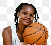 PNG African American basketball player woman face photography portrait sports.