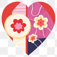 PNG  Red heart shape creativity cartoon. AI generated Image by rawpixel.
