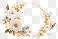 PNG Rose flower watercolor frame wreath rose pattern plant.