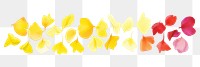 PNG Flower petals border plant white background creativity.