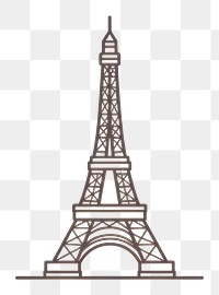 PNG  Eiffel tower architecture building landmark. AI generated Image by rawpixel.