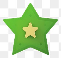 PNG 5 pointed star symbol green decoration. AI generated Image by rawpixel.