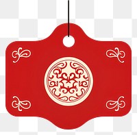 PNG Chinese shape red celebration decoration. AI generated Image by rawpixel.