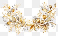 PNG Christmas card frame gold Metallic painting pattern art.