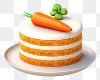 PNG  Carrot cake dessert food freshness.