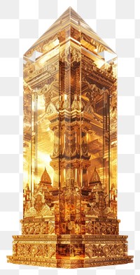 PNG The Asoke Pillar gold architecture white background.