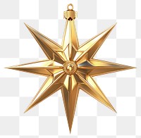 PNG A Christmas star gold christmas white background.