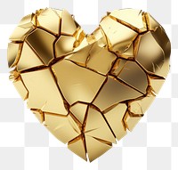 PNG Broken Heart shape heart gold jewelry.