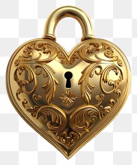 PNG The rococo heart shape lock backgrounds jewelry pendant.