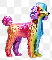 PNG  Poodle figurine mammal animal.