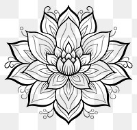 PNG Lotus sketch pattern drawing. 