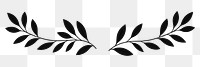PNG Leaves pattern black white. AI generated Image by rawpixel.