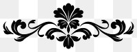 PNG Flower pattern black white. AI generated Image by rawpixel.