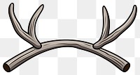 PNG  Antlers cartoon horned sketch.
