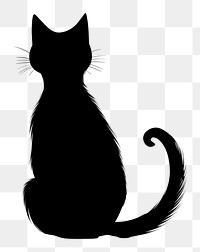PNG  Cat border silhouette animal mammal.