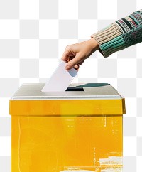 PNG A person rise hand to vote advertisement creativity letterbox.