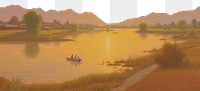 PNG  Hot weather in thailand landscape outdoors painting. AI generated Image by rawpixel.