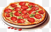 PNG Pizza food pepperoni dessert.